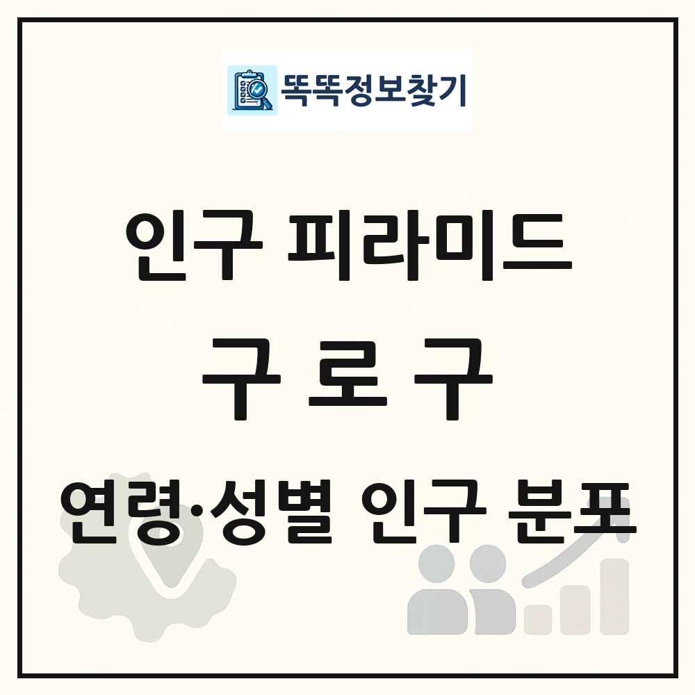 구로구 인구 피라미드 링크 그림